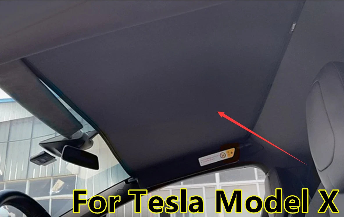 Head Roof Wing Door Sunshade Sunroof Net Blind for Tesla Model X
