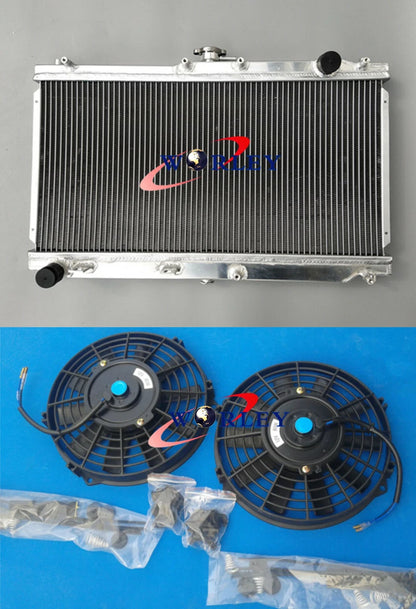 Aluminum Radiator with Fans for Mazda Miata MX5 (1998–2005)