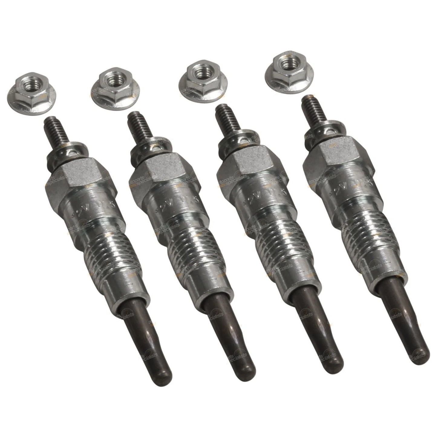 Set of 4 Glow Plugs for Nissan Datsun Pick-Up 620 720 (1972–1986)