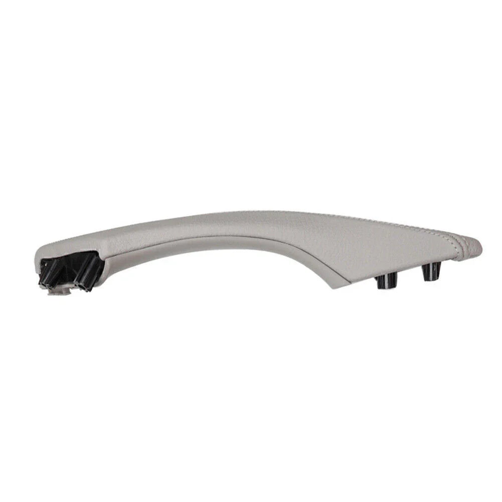 Gray Door Trim Pull Handle Left Side Real Leather for BMW 5 Series (2010-2017)