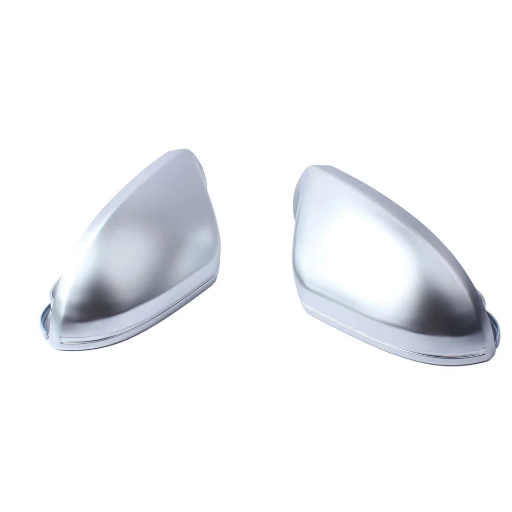Lane Assist Chrome Side Wing Mirror Caps for Audi A6 S6 C7 (2012–2018)
