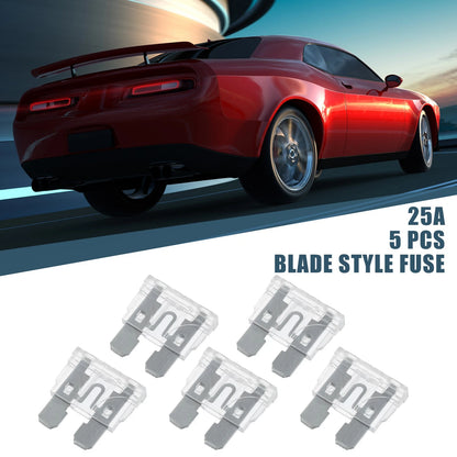 5pcs Blade Style Fuses 25A for Car Boat Truck Motorcycle (No Year Specified)