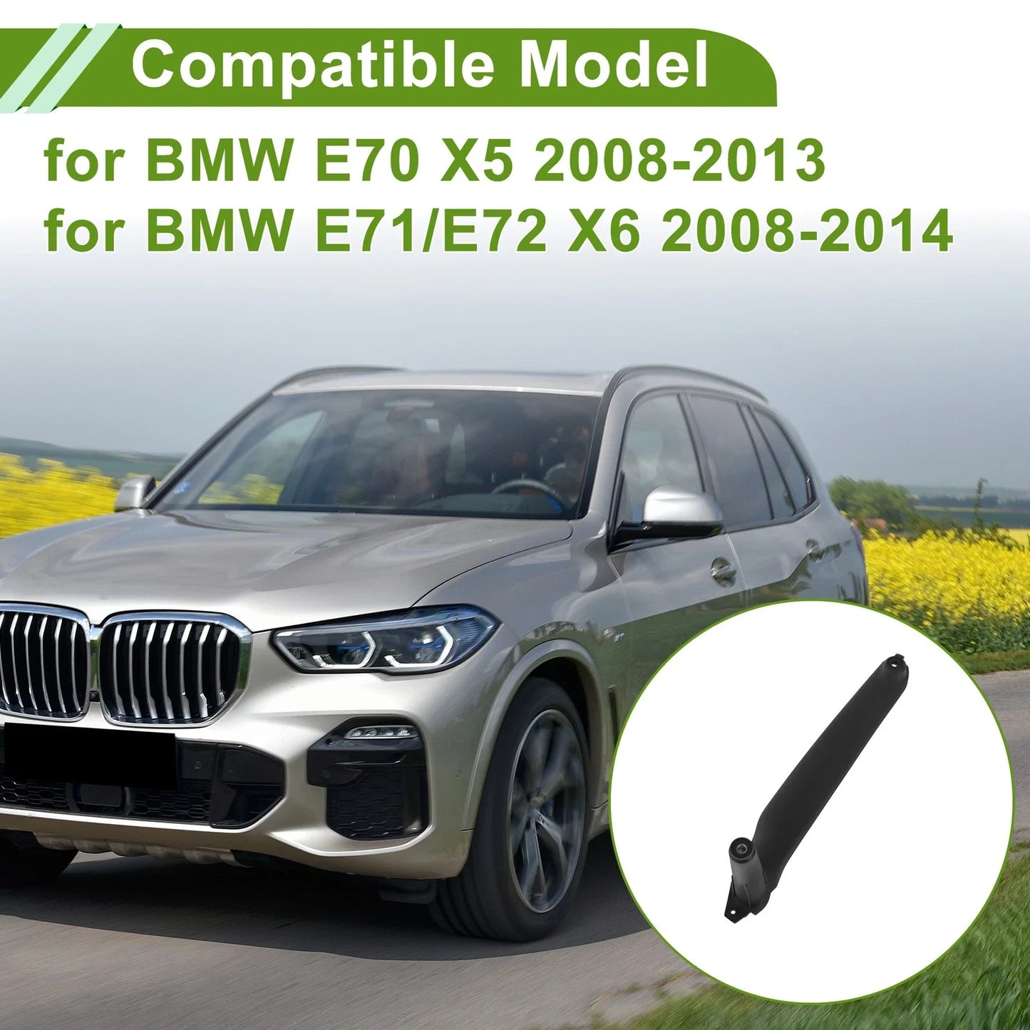 Door Panel Handle Pull Trim Cover for BMW X5 (2007-2013)