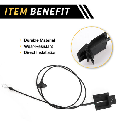 Hood Latch Release Cable for Ford F-150 F-250 F-350 Bronco (1987–1991) No.E7TZ16916A