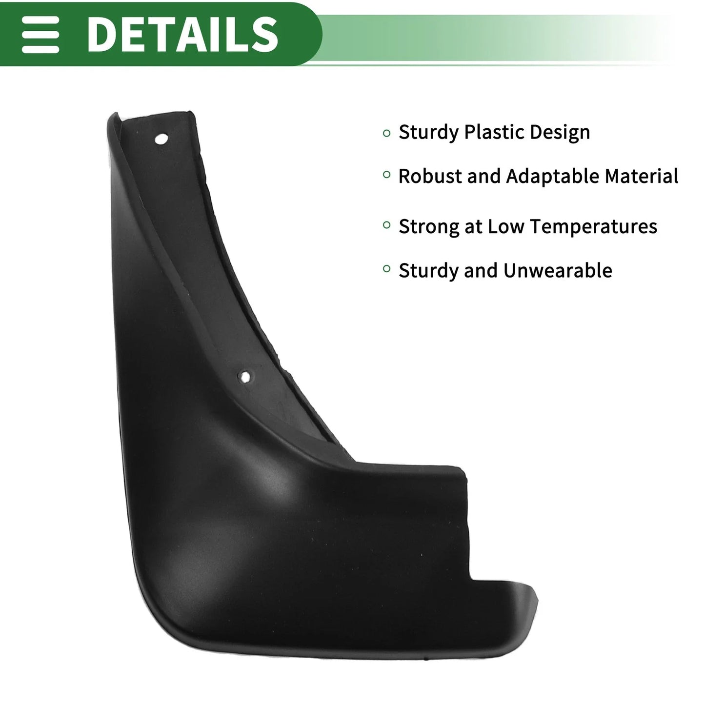 Mud Flaps Splash Guards for Hyundai Accent (2011-2017) with Mount Accessories