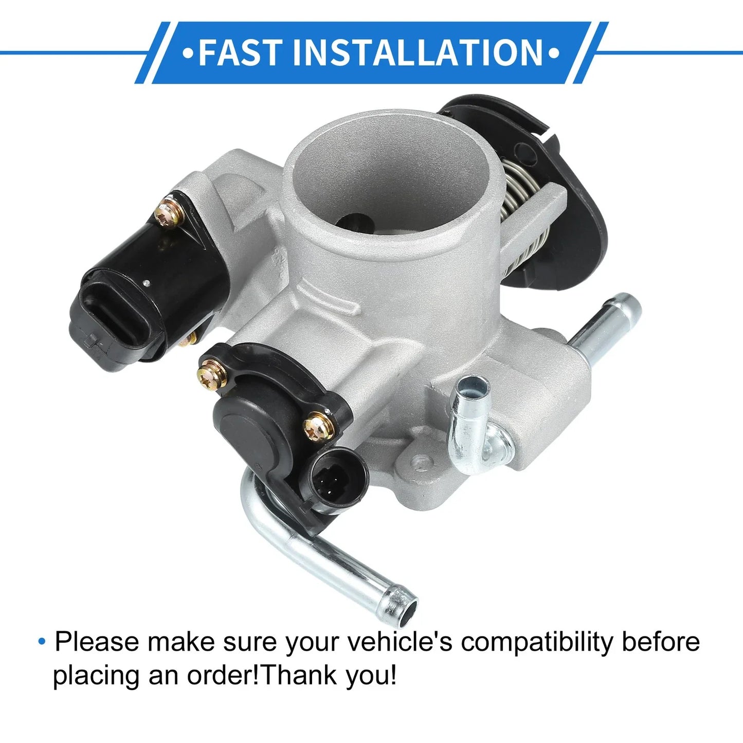 Throttle Body for Chevrolet Aveo 1.6L L4 Gas (2004-2005) - 1 Pcs