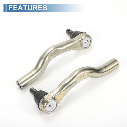 2X Front Outer Tie Rod Ends for Honda CR-V (No. 53560TLAA51/53540TLAA51)