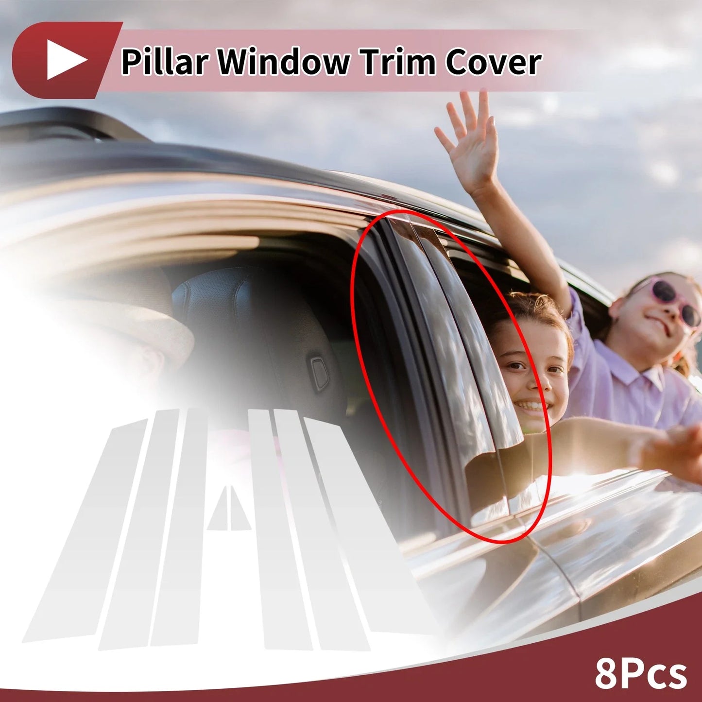 Door Pillar Window Trim for Chevrolet Impala (2000-2023)