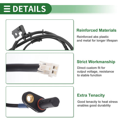 ABS Wheel Speed Sensor No. 599302V000 for Hyundai Veloster (2012–2014) Right Rear