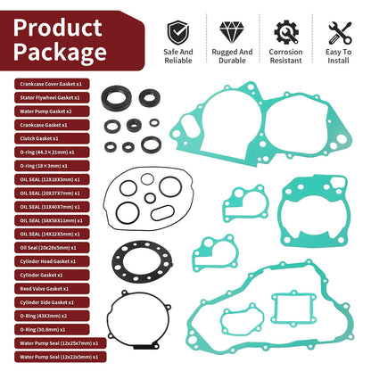 Complete Gasket Oil Seal Kit for Honda CR250R (1992–2001)