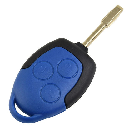 Key-Fob Case 3-Button BLUE Remote Cover for Ford Transit-MK7 (2006–2014)
