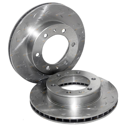 Front Drilled Slotted Disc Brake Rotor for Hilux 4x4 (2005–2013)