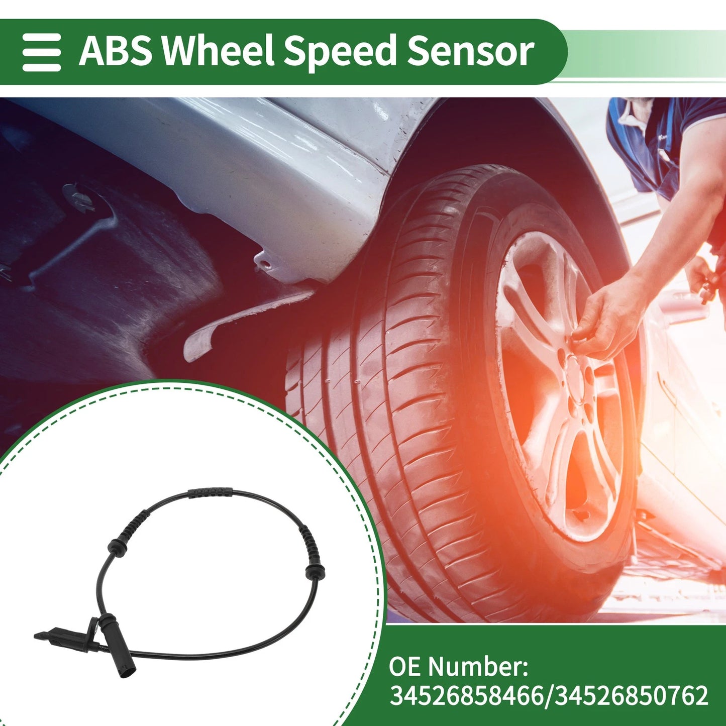 ABS Wheel Speed Sensor for BMW X1 (2016–2019) No. 34526858466/34526850762