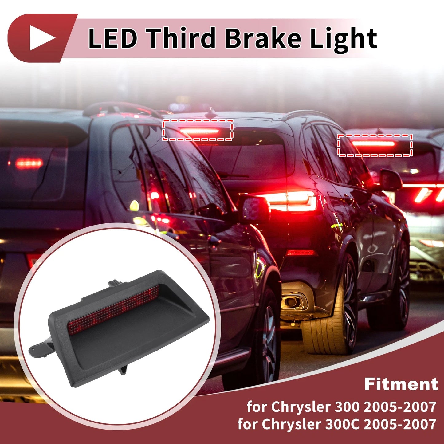 LED Third Brake Light Lamp for Chrysler 300 (2005–2007) 4805845AB