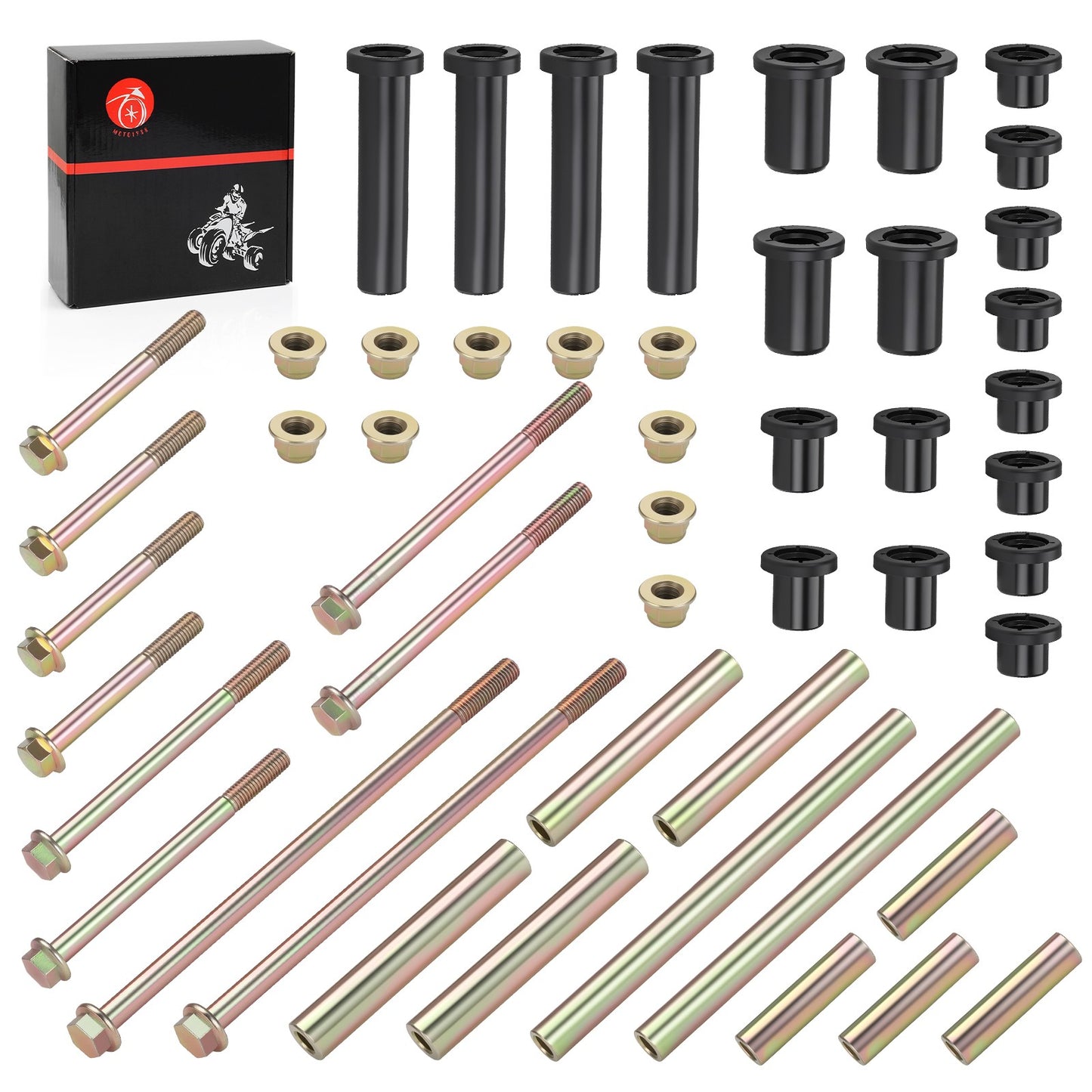 2 Rear A-Arm Bushing Rebuild Kit for Polaris Sportsman 850 (2010–2019)