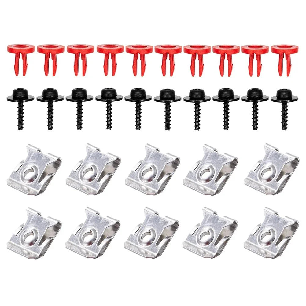 Long Lasting T30 Engine Splash Shield Guard Undertray Cover Screw Set for Ford