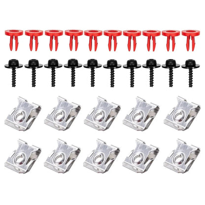 Long Lasting T30 Engine Splash Shield Guard Undertray Cover Screw Set for Ford