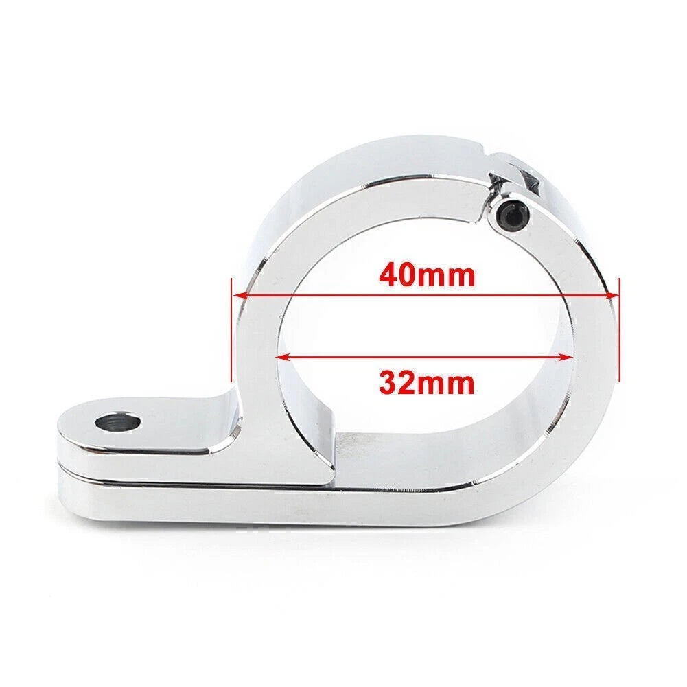 Universal Motorcycle Handlebar Mount Clamp Clock for 1.25" Bars