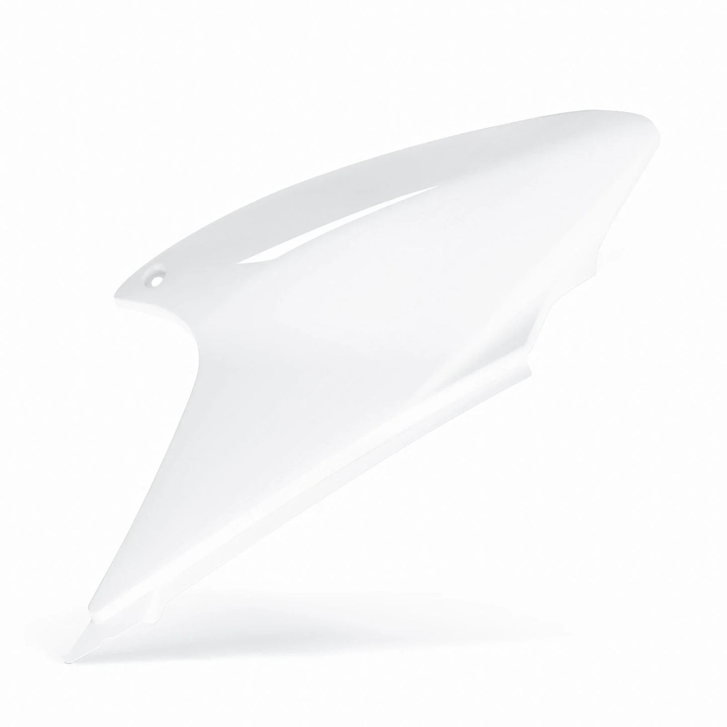 White Right Side Number Plate Cover for Honda CRF230F (2004–2009)