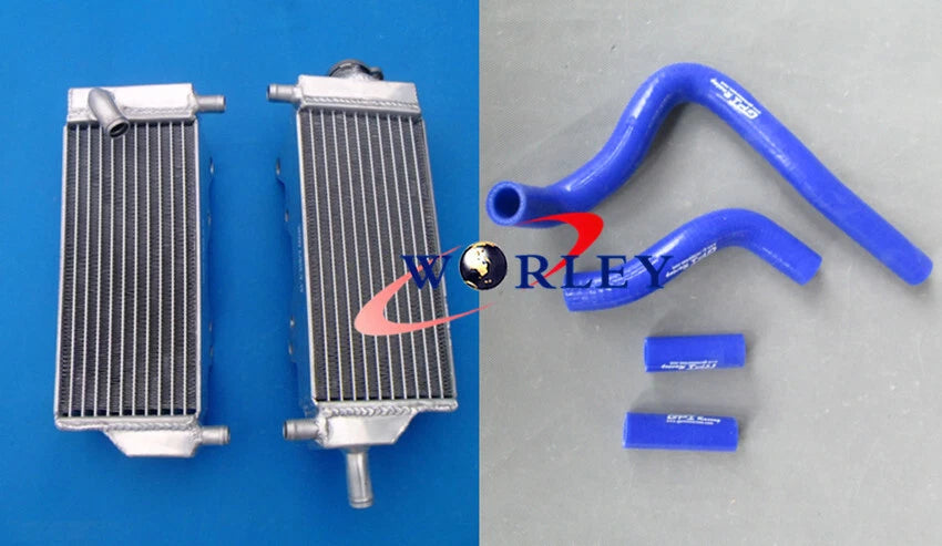Aluminum Radiator with Blue Hoses for Honda CR250 CR250R (1992–1996)