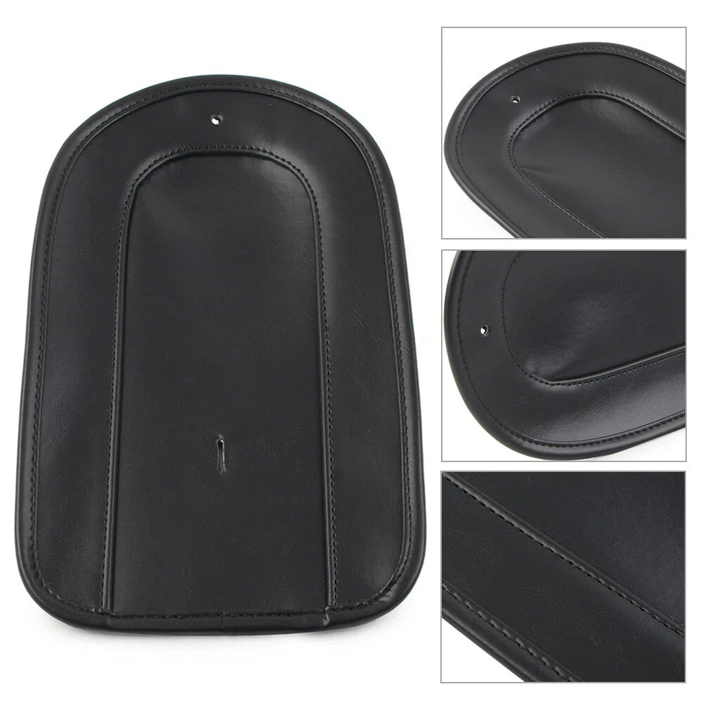 Black Rear Fender Bib Solo Seat for Harley Fatboy Softail Deluxe (2006-2010)