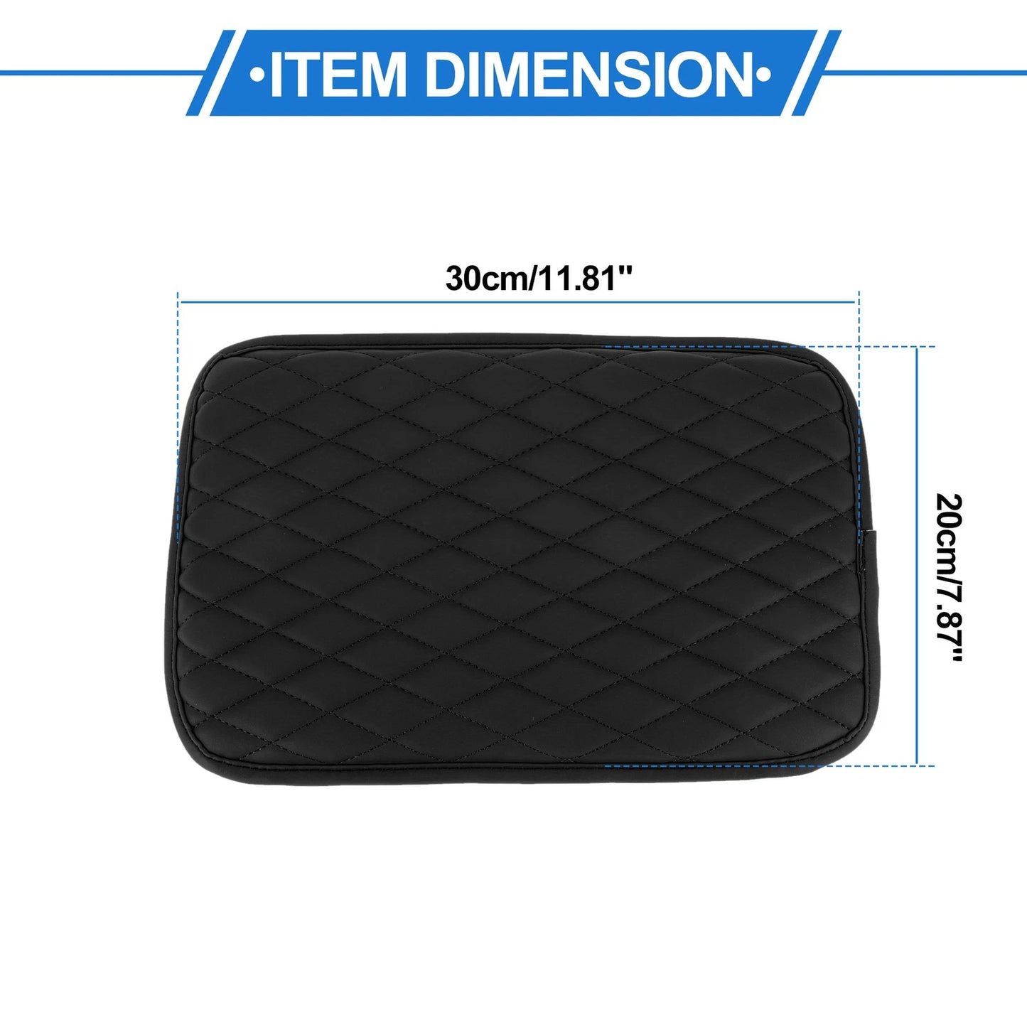 Armrest Box Pad with Storage Pockets for Vehicle