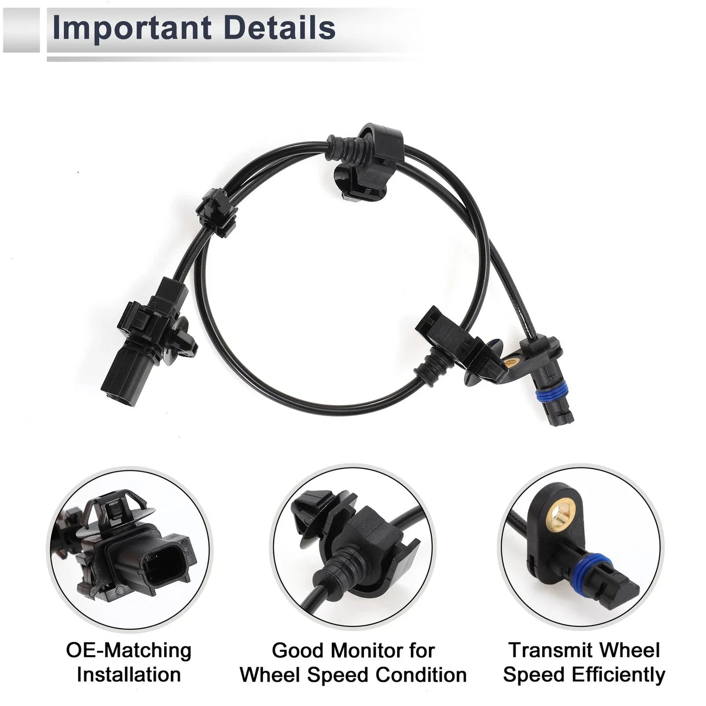 ABS Wheel Speed Sensor for Honda Civic EX LX Rear Right (2006-2011)