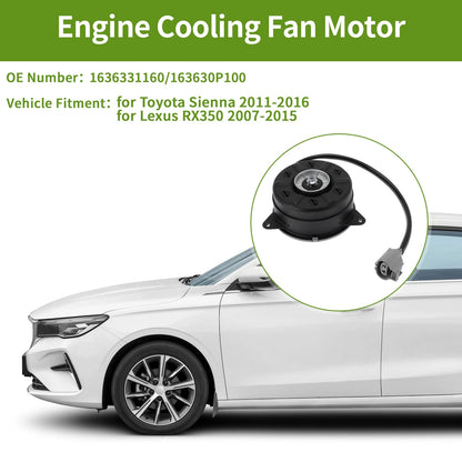 Radiator Fan Motor for Toyota Sienna (2011–2016) No. 1636331160