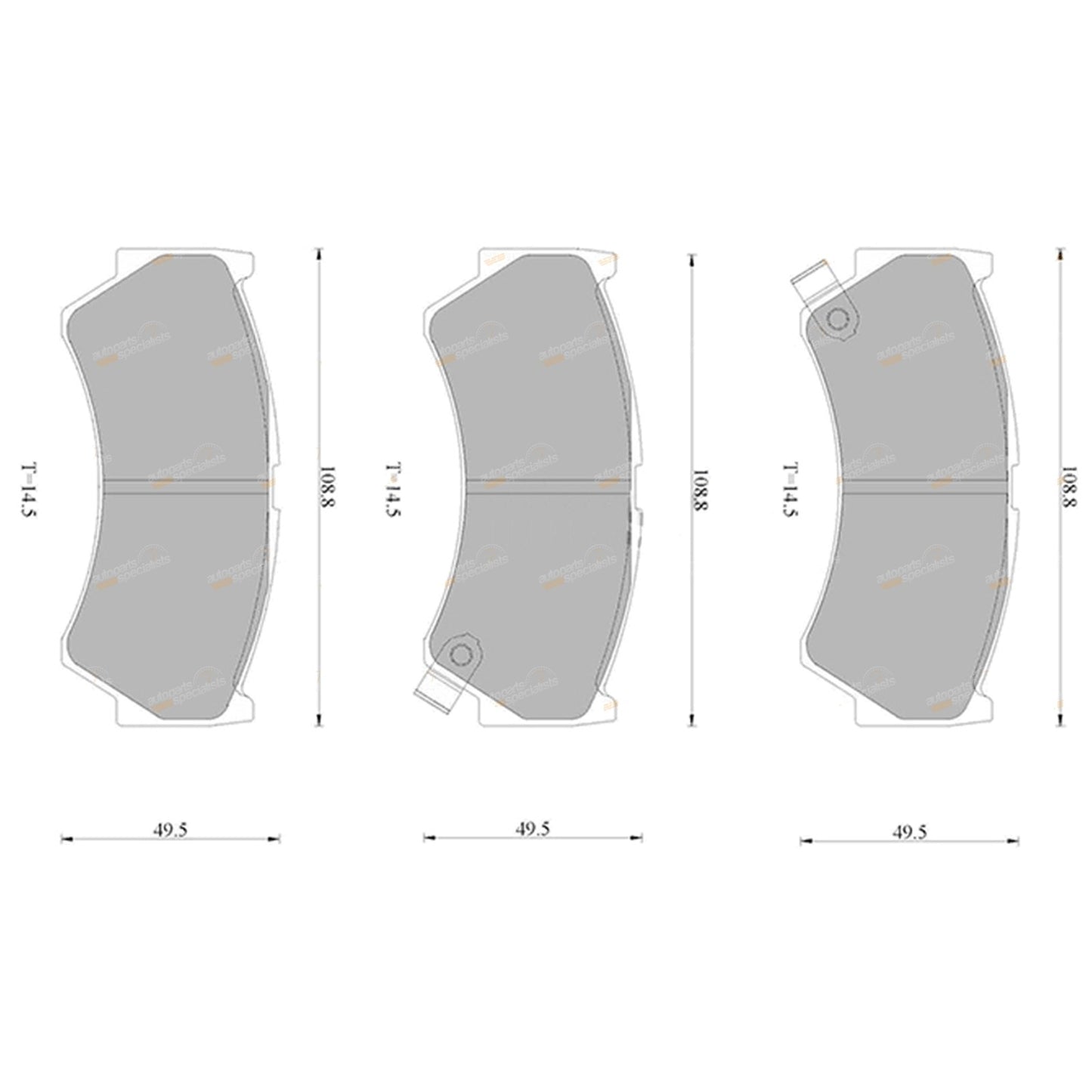 Front Disc Brake Pads for Suzuki Swift (2004–2010)