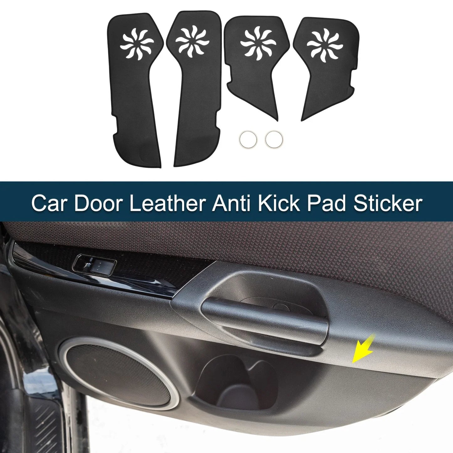 Car Door Leather Anti Kick Pad Sticker for Porsche Cayenne (2018)