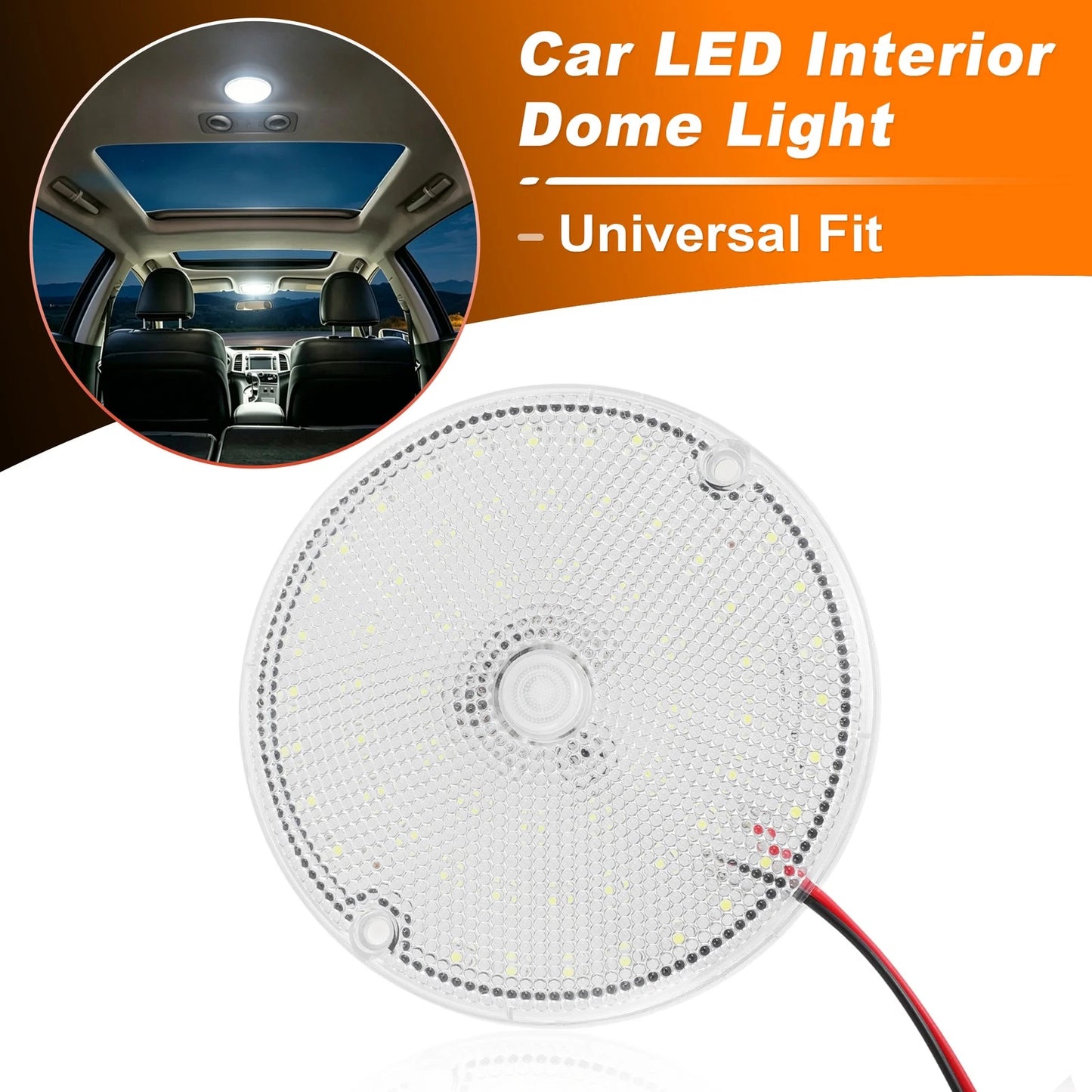 LED Interior Dome Light for Car SUV RV Van (12V 24V)