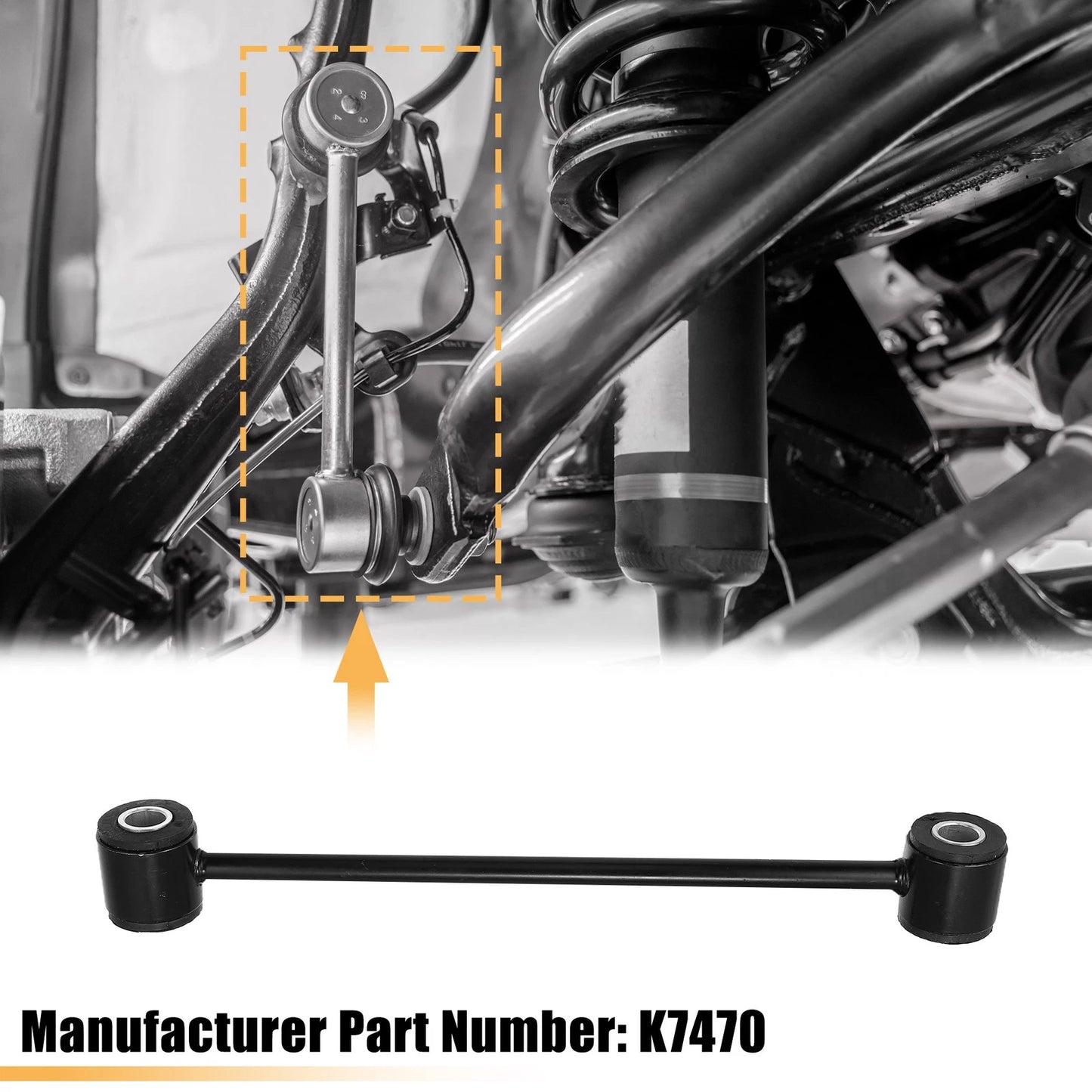 2X Rear Sway Bar Links K7470 4766866AA for Dodge Challenger Charger Magnum (2008–2023)