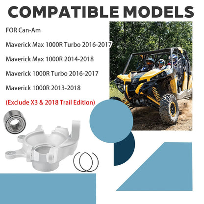 Rear Wheel Axle Knuckle + Bearing Kit for Can-Am Maverick 1000R (2013–2018)