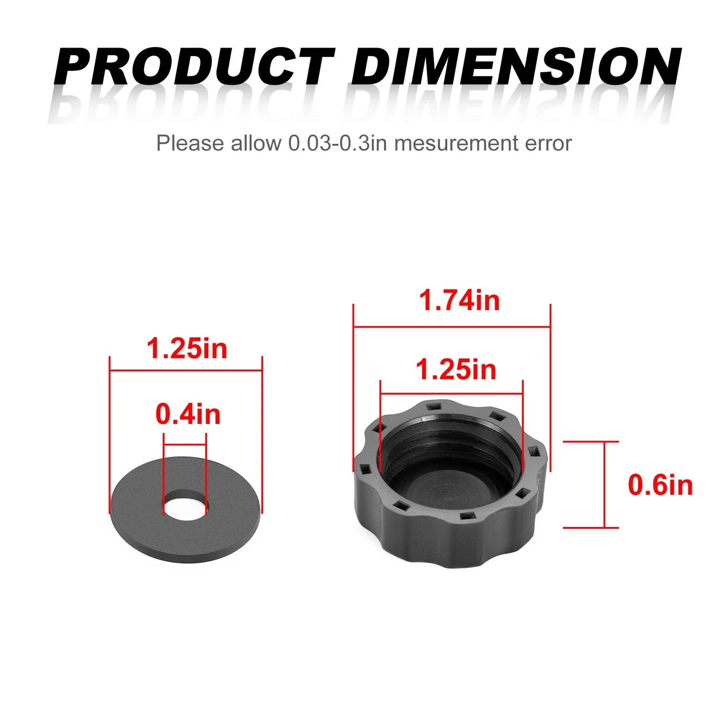 Coolant Reservoir Cap for Yamaha WR426F/WR450F (2001–2006)