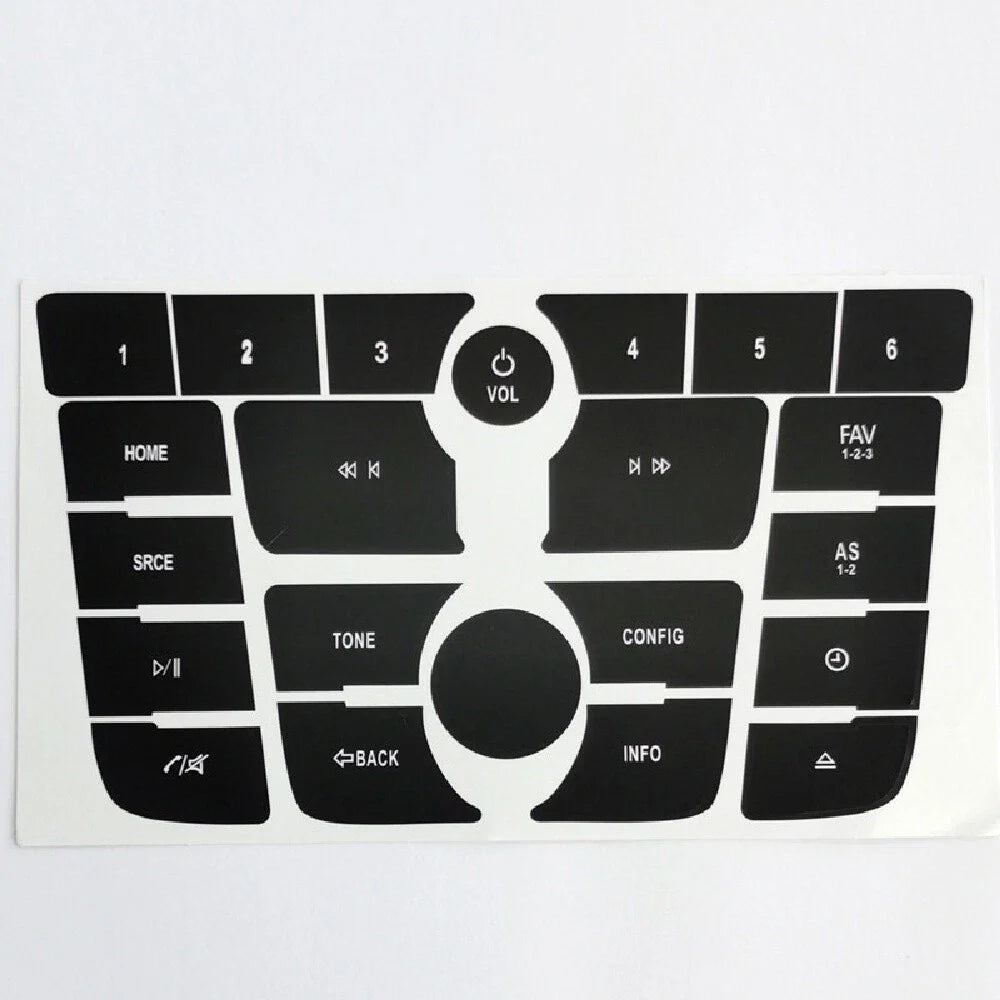 Car Radio Button Repair Decal Sticker Set for Buick Verano Encore (2012-2017)