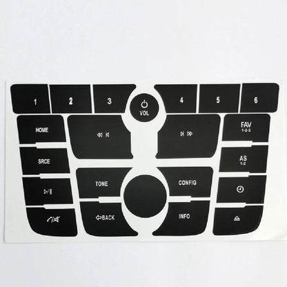 Car Radio Button Repair Decal Sticker Set for Buick Verano Encore (2012-2017)
