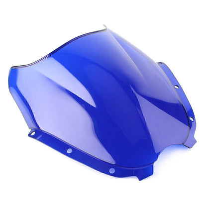 Blue Windshield Windscreen Double Bubble for Hyosung GT125 GT250R GT650R (2003-2017)
