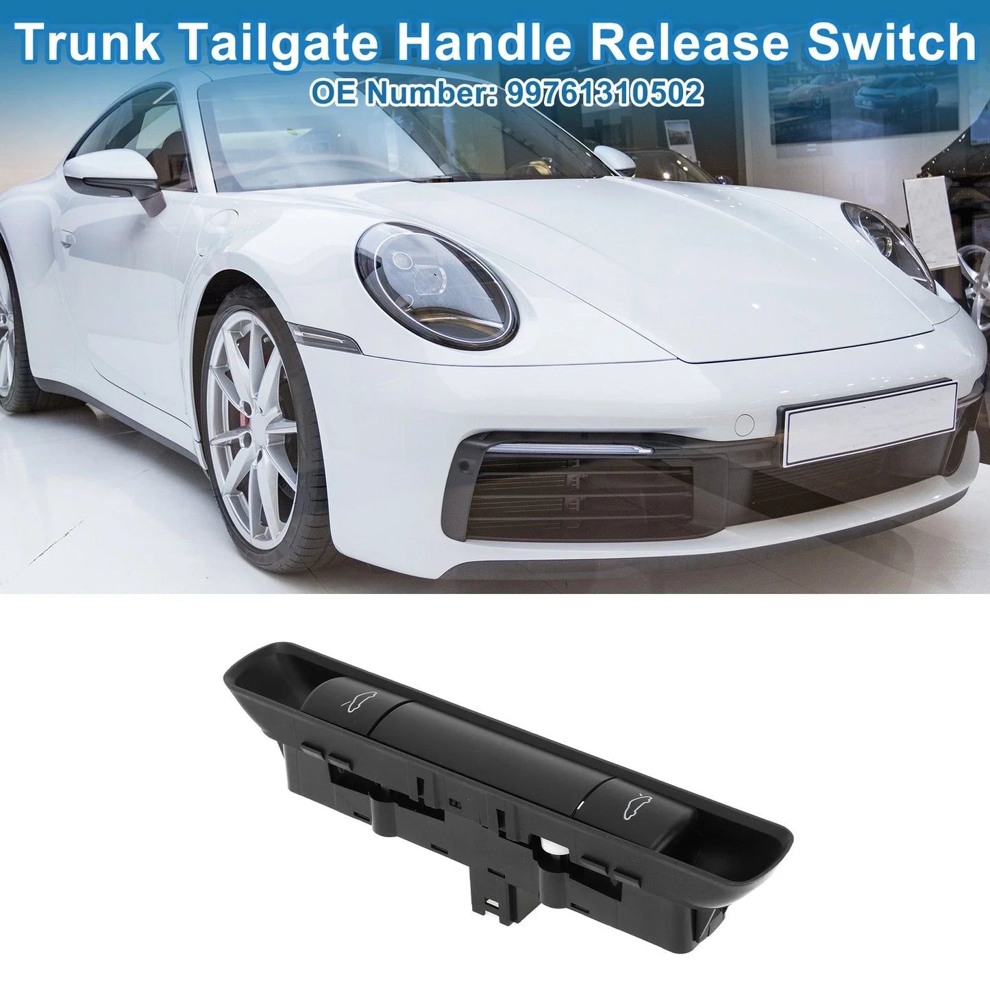 Hood Decklid Release Trunk Switch for Porsche 911 Boxster Cayman (2005-2012)