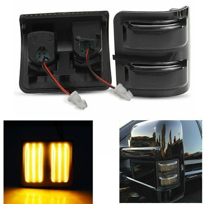 1 Pair Dynamic LED Side Mirror Lights for 2008-2016 Ford F250 F350 F450 F550