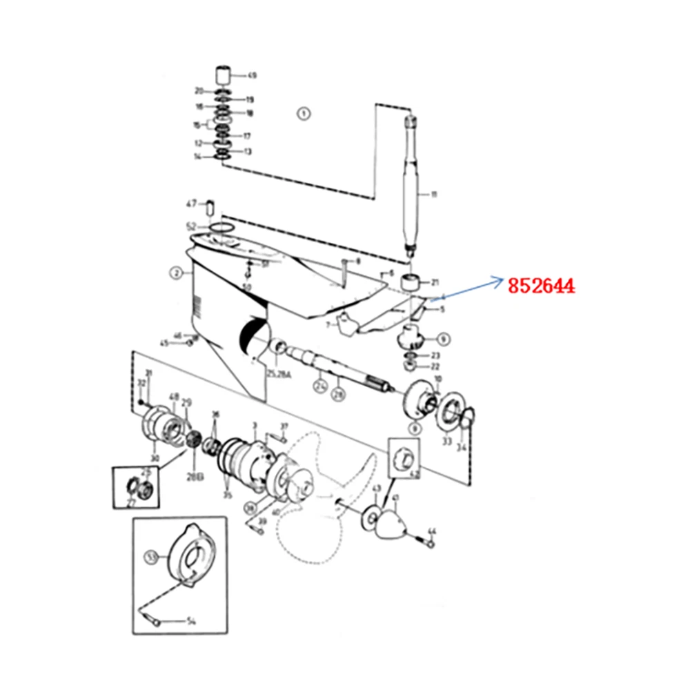 Exhaust Flap for Volvo Penta 275 285 290 SP DP