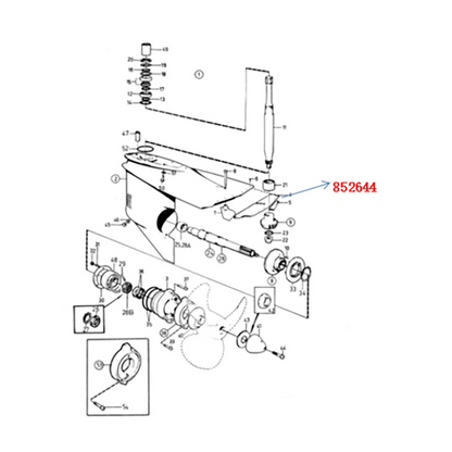 Exhaust Flap for Volvo Penta 275 285 290 SP DP