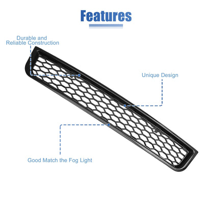 Front Bumper Grille for Audi A4 B6 Sedan (2002–2005) No. 8E0807647 Black Plastic
