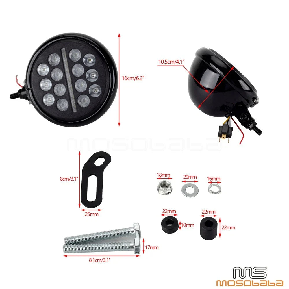 5.75'' LED Headlight Fairing Windshield for Harley Low Rider S114 S117 (2021-2023)