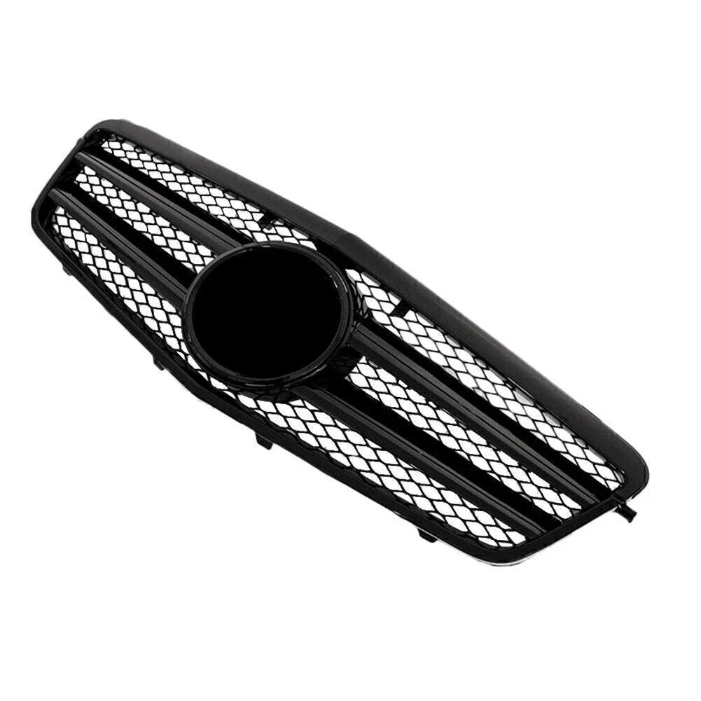 Shiny Black Front Grille for 2009-2010 Benz E-Class E63 E250 E550 E350 4DR