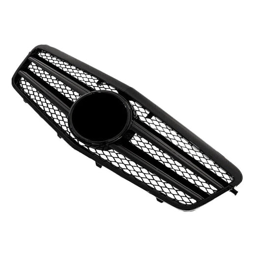 Shiny Black Front Grille for 2009-2010 Benz E-Class E63 E250 E550 E350 4DR