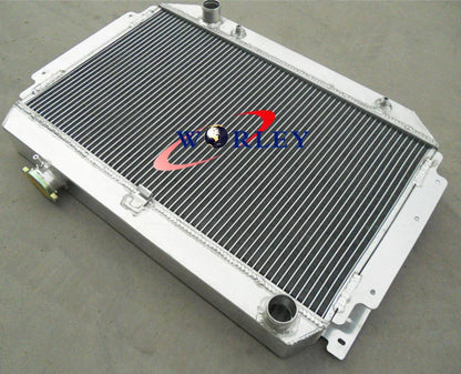 3 Row Aluminum Radiator + Fan for Holden HG HT HK HQ HJ HX HZ Chevy V8 (1968-1980)