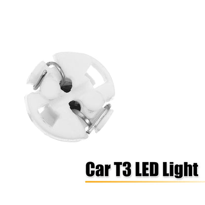 10 Pcs Green T3 3030 LED Bulbs for Car Interior Dash Gauge Panel