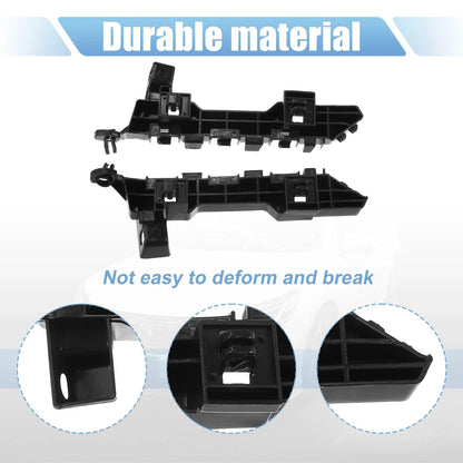 Front Bumper Bracket for Honda Accord (2018) - Plastic Black, 1 Pair