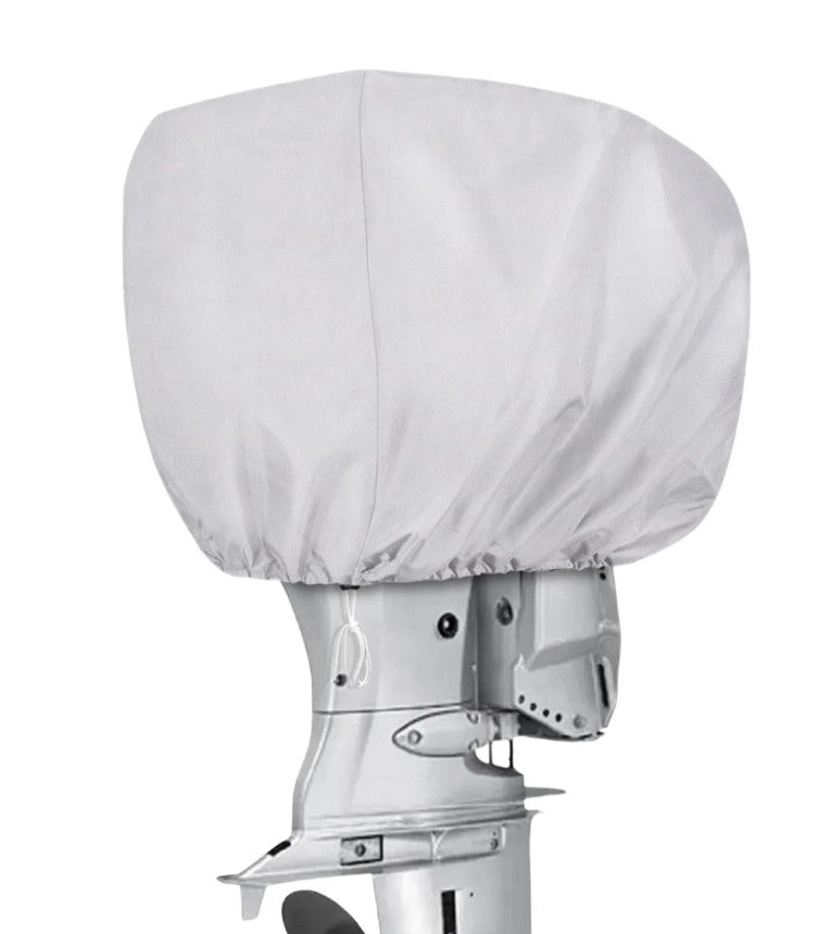 Silver Waterproof Outboard Engine Cover for 30-60 HP Boat Motor