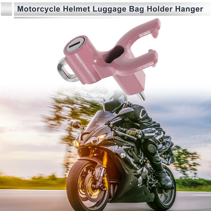 Set of 1 Double-Fork Metal Motorcycle Hanging Hook - Light Pink